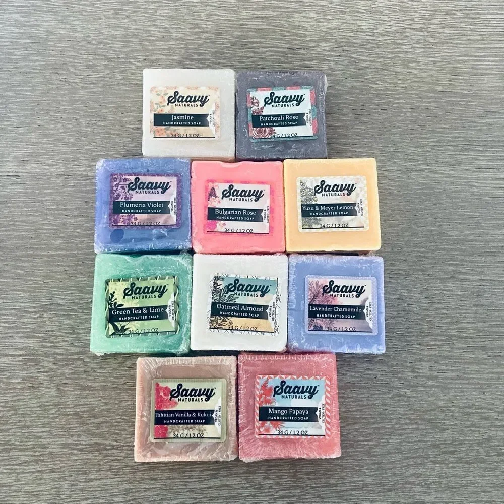 Saavy Naturals 10-pc Handcrafted Soap Set